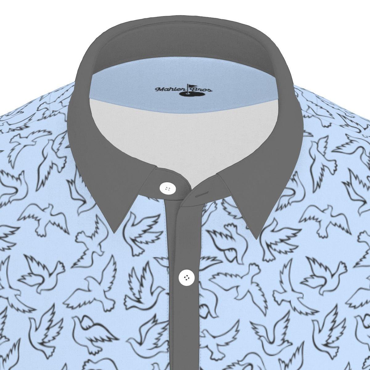 Birdie Time Blue Golf Polo