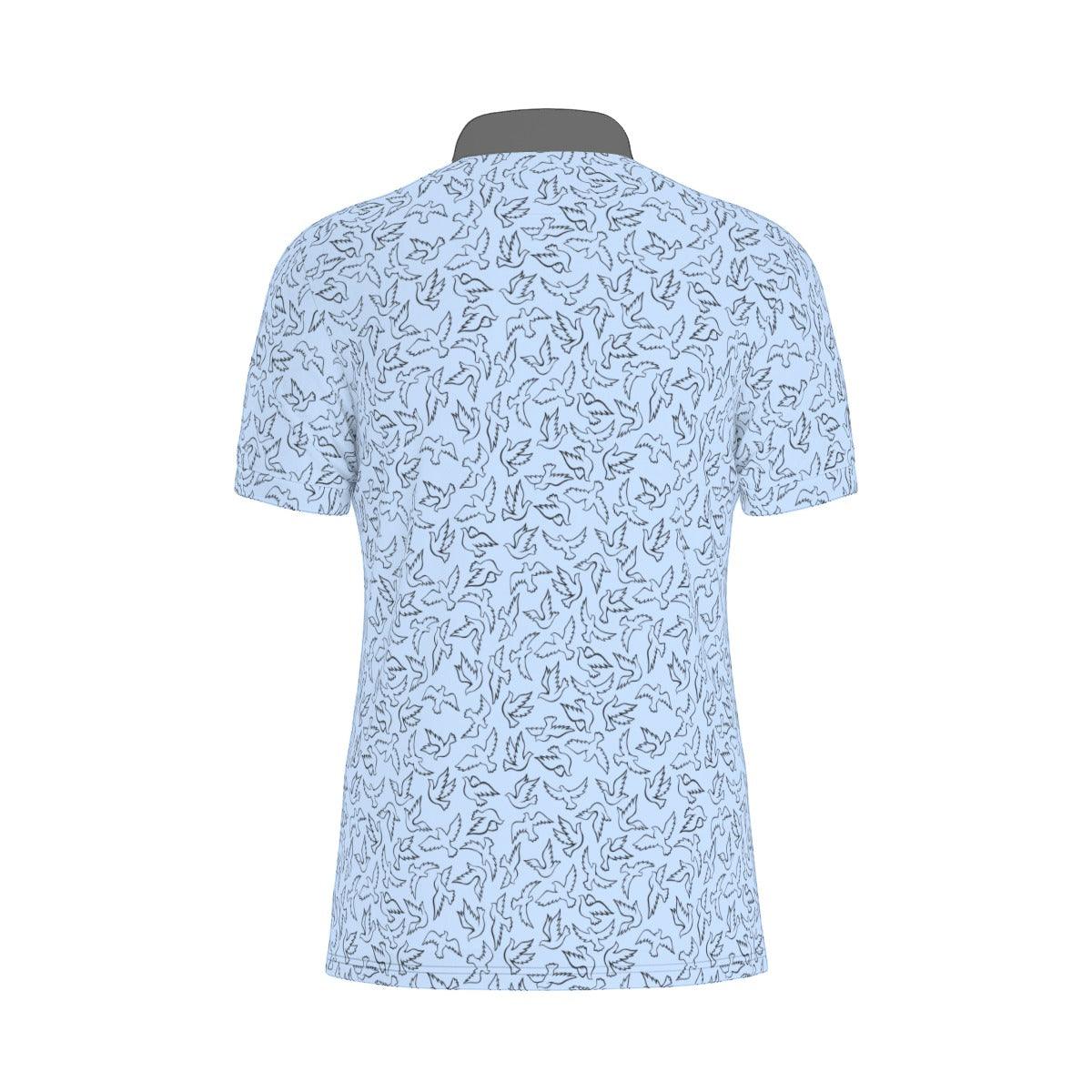 Birdie Time Blue Golf Polo