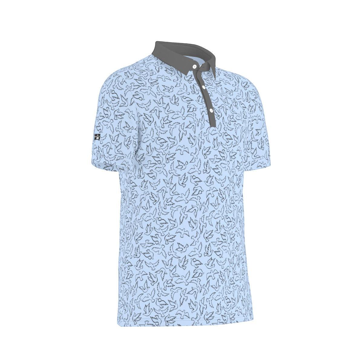 Birdie Time Blue Golf Polo