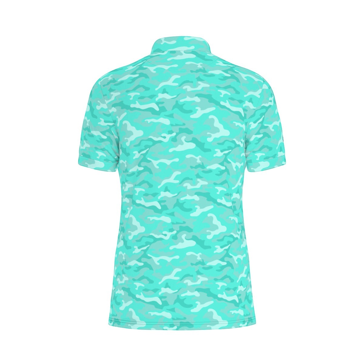 Aqua Camo Golf Polo