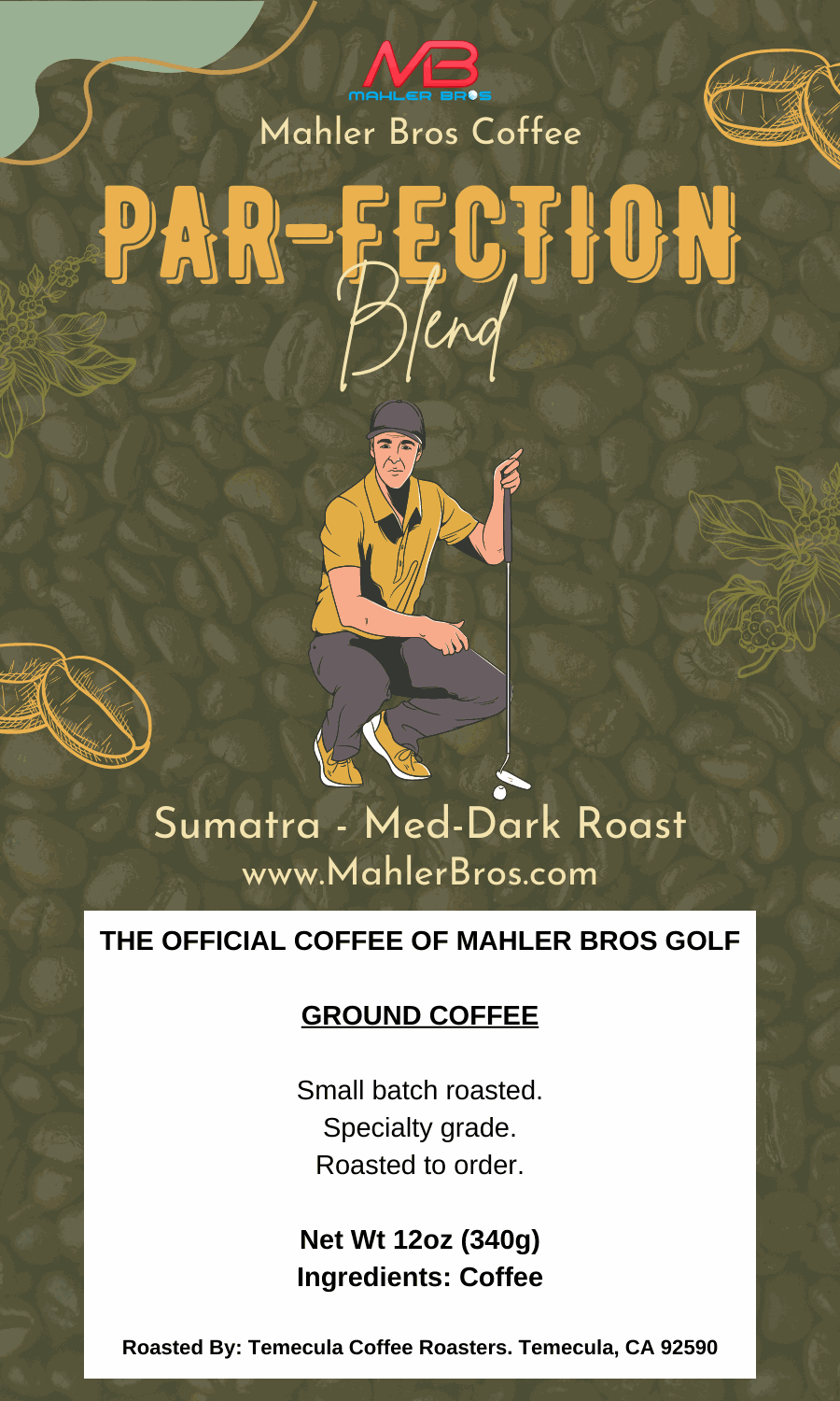 Par-Fection Blend - Mahler Bros Golf Coffee