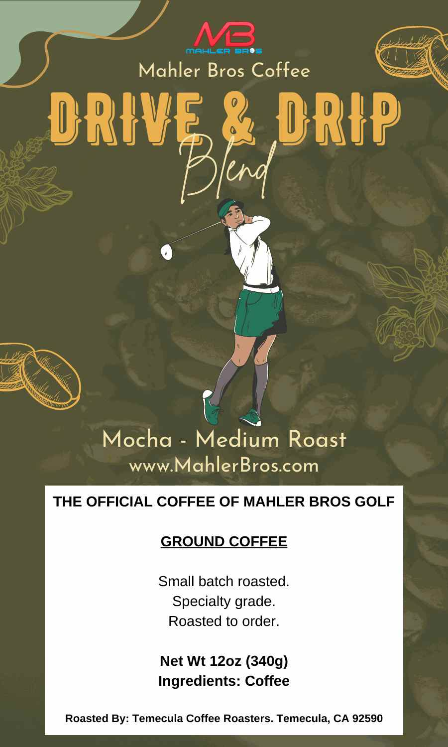 Drive & Drip Blend - Mahler Bros Golf Coffee