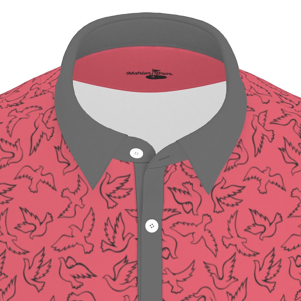 Birdie Time Red Golf Polo