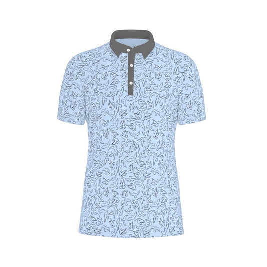 Birdie Time Blue Golf Polo