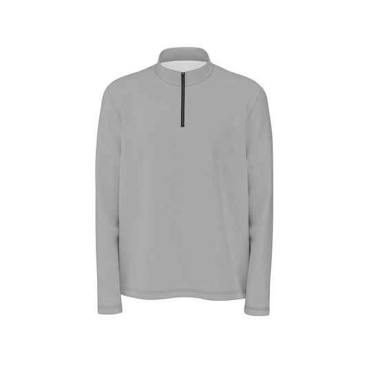 Gray Quarter Zip Pullover