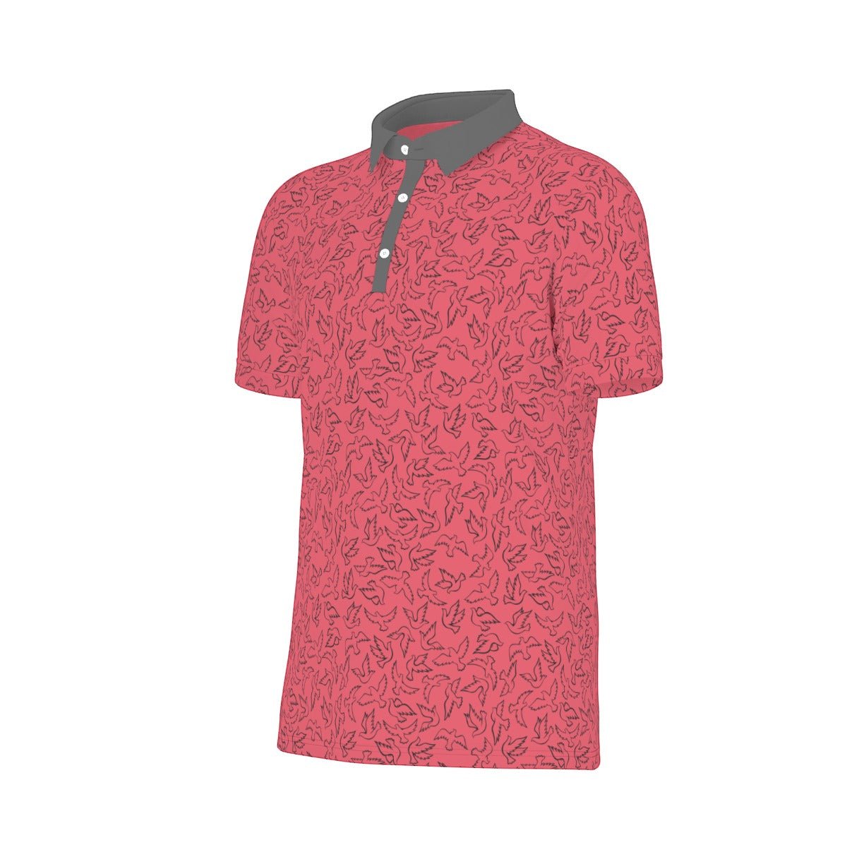 Birdie Time Red Golf Polo