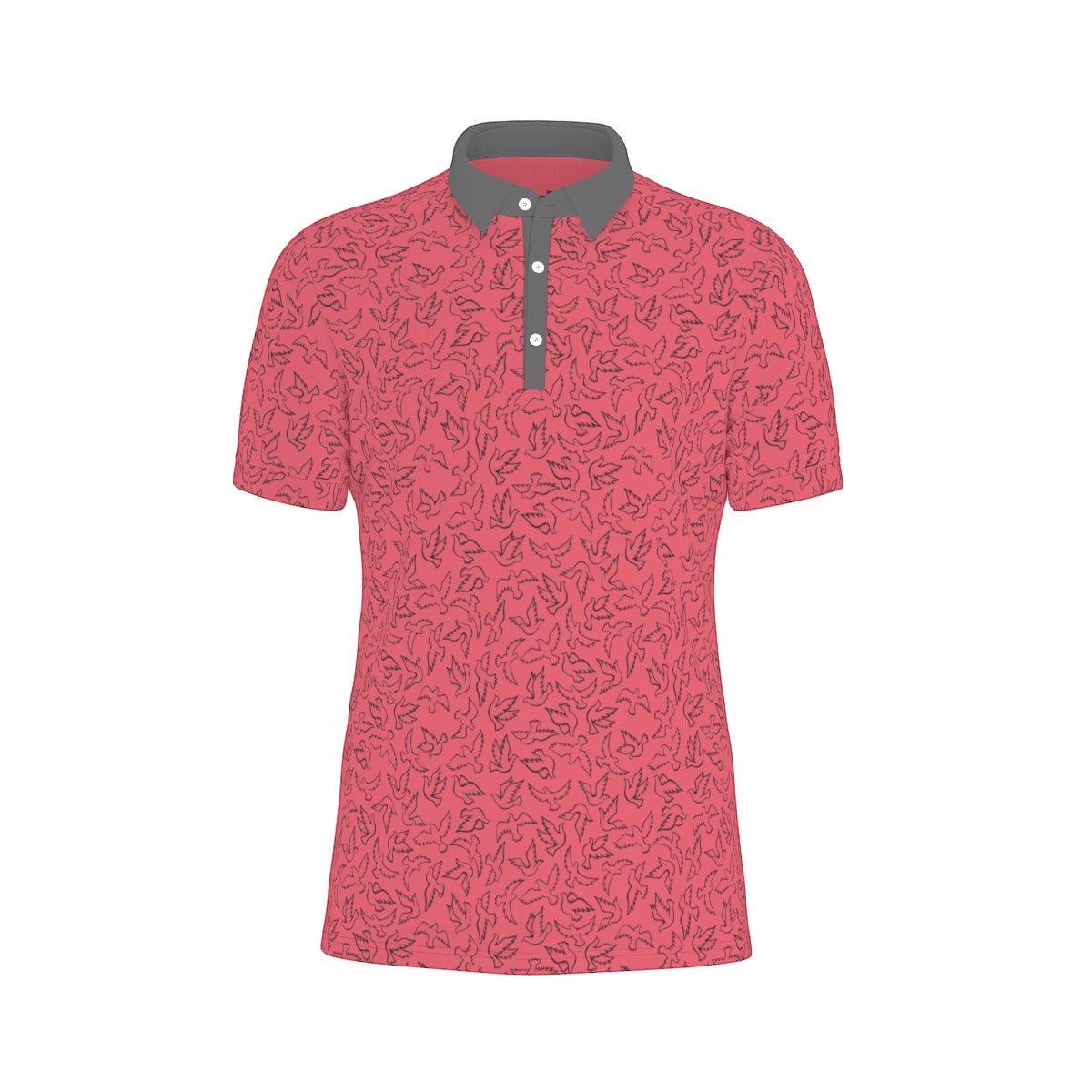 Birdie Time Red Golf Polo
